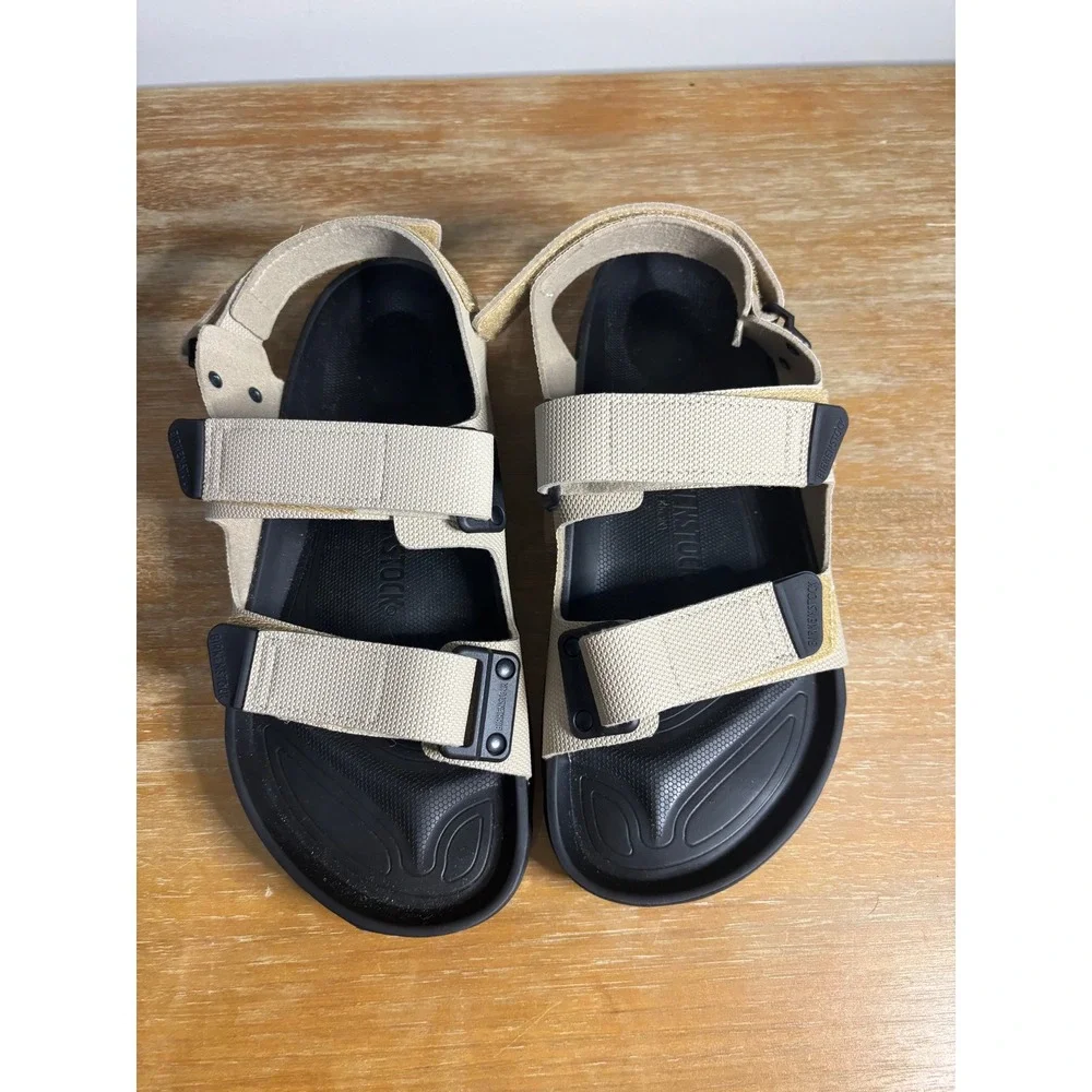 Birkenstock Tatacoa Sand Men Sandal 43 Tan Black Birko-Flor 1013759